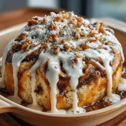 Creating a beautiful Warm Cinnamon Roll Baked Oatmeal involves thoughtful layering of your ingredients. This not only enhances the visual appeal but also ensures that each bite is filled with layers of flavor. Start by pouring half of your oatmeal mixture into the prepared baking dish. Use a spatula to spread it evenly across the bottom, ensuring that it creates a stable base for the top layer.