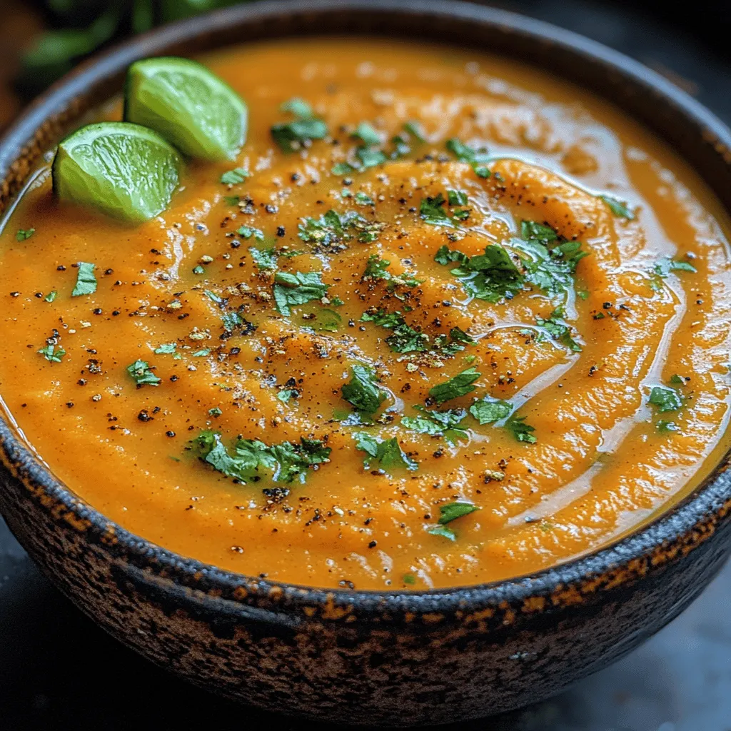 Creamy carrot ginger soup is a delightful blend of warmth and nourishment, perfect for any time of year. This comforting dish combines the natural sweetness of carrots with the zesty kick of ginger, resulting in a velvety soup that is both satisfying and healthful. Whether enjoyed as a starter, a light lunch, or a cozy dinner option, this recipe stands out for its vibrant flavors and ease of preparation.