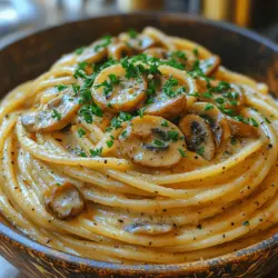 Mushroom pasta has a unique ability to blend seamlessly into various culinary styles, making it a favorite among vegans and non-vegans alike. The umami flavor profile of mushrooms provides a satisfying depth that can often be lacking in traditional vegan dishes. Whether you’re craving a hearty meal on a chilly evening or looking for a sophisticated dish to impress guests, Mushroom Magic Pasta fits the bill perfectly.