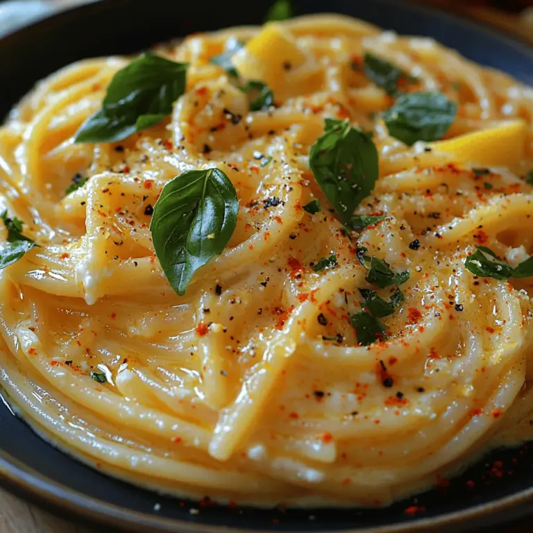 When it comes to comfort food, few dishes can compete with the sheer versatility and satisfaction offered by pasta. Creamy Ricotta Lemon Pasta is a wonderful embodiment of this comfort, merging the rich, smooth texture of ricotta cheese with the zesty brightness of fresh lemon. This dish captures the essence of Italian cooking, where simple ingredients come together to create something truly extraordinary. Whether you're preparing a cozy dinner for two or hosting a lively gathering, this pasta dish is sure to impress.