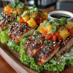 Sweet & Spicy Chicken and Pineapple Wraps are a delightful culinary creation that perfectly balances the contrasting flavors of sweetness and heat. This recipe not only tantalizes the taste buds but also allows for a nutritious meal option that can be enjoyed at any time of day. Whether you're looking for a quick lunch, a satisfying dinner, or a crowd-pleasing dish for gatherings, these wraps fit the bill beautifully. Their vibrant colors and appetizing aroma make them an ideal choice for those wanting to impress family and friends or simply indulge in a healthy, delicious meal.