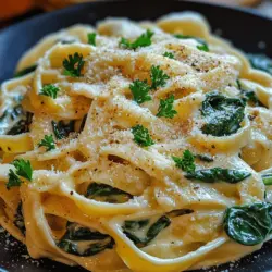 Pasta dishes have long held a beloved place in culinary traditions around the world. Their versatility allows for an endless array of flavors and textures, making them a staple in both everyday meals and special occasions. Among the myriad of pasta recipes, Creamy Spinach Pasta Alfredo stands out as a comforting and flavorful option that is sure to please even the pickiest of eaters.