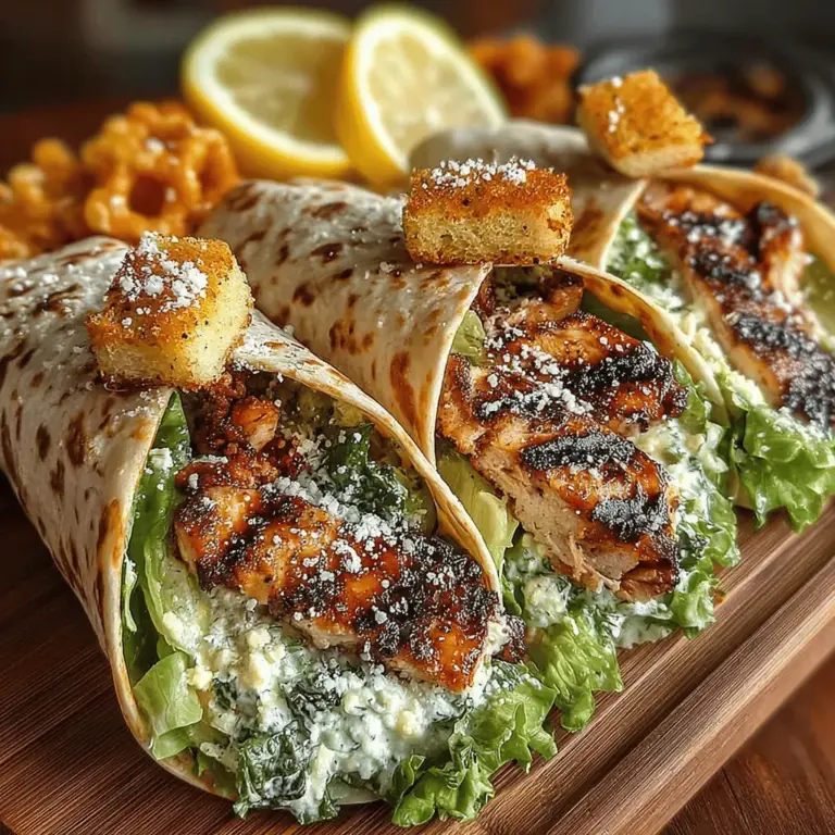 In the realm of versatile meal options, Grilled Chicken Caesar Salad Wraps stand out as a delicious and nutritious choice. Whether you're looking for a quick lunch to take to the office or a satisfying dinner that can be prepared in no time, this recipe ticks all the boxes. The combination of savory grilled chicken, fresh crunchy lettuce, creamy Caesar dressing, and optional croutons creates a perfect symphony of flavors and textures that appeals to a wide range of palates.