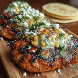 To create the perfect Grilled Chicken with Street Corn Sauce, it’s essential to understand the key ingredients involved. At the heart of this dish is boneless, skinless chicken breasts, which are favored for their tenderness and ease of cooking. This lean protein option ensures that the chicken remains juicy while allowing the flavors from the marinade and the grill to shine through.