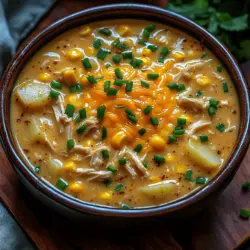 To start your creamy slow cooker chicken and corn chowder, it’s essential to layer your ingredients properly. Begin by placing the diced potatoes at the bottom of the slow cooker. This ensures they cook evenly and absorb the flavors from the chicken and broth that will be added later. Next, add the chopped onions and bell peppers. These vegetables will infuse the chowder with sweetness and depth.