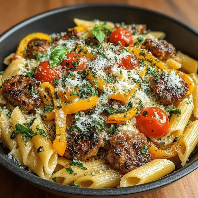 When it comes to comfort food, few dishes can rival the hearty, satisfying nature of a pasta skillet. The Sausage & Pepper Dream Pasta Skillet is a quintessential example of a one-pan meal that combines robust flavors, vibrant colors, and an inviting aroma that fills your kitchen. This dish is not just a feast for the palate; it’s a celebration of simplicity and wholesome ingredients, making it the perfect option for busy weeknights or a cozy family gathering.