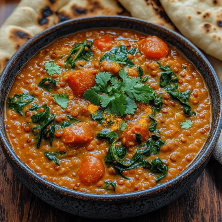 Hearty Lentil Spinach Dhal is more than just a dish; it's a celebration of flavors and nutrition rooted in culinary traditions from South Asia. This vibrant, plant-based meal is a staple in many households, offering a comforting blend of spices, lentils, and leafy greens. Dhal, derived from lentils, is often regarded as a symbol of sustenance and nourishment, embodying the essence of home-cooked meals that bring families together.