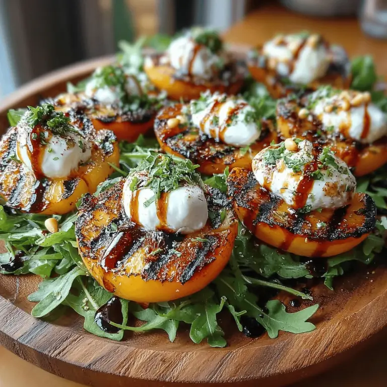As the temperatures rise and summer unfolds, it’s the perfect time to celebrate the bounty of fresh produce that this season offers. Among the vibrant array of fruits and vegetables, few ingredients capture the essence of summer quite like peaches. Their juicy sweetness and luscious texture can elevate any dish, making them a favorite for both home cooks and professional chefs alike. One such delightful creation is the Grilled Peach & Burrata Delight, a dish that beautifully marries the sweetness of grilled peaches with the creamy richness of burrata cheese.