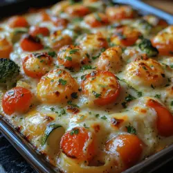 In a world where meals often feel rushed and repetitive, the Creamy Roasted Veggie Casserole stands out as a comforting embrace on a plate. This dish, brimming with a medley of roasted vegetables and enveloped in a luscious creamy sauce, invites everyone to gather around the table and savor a wholesome, hearty meal. Not only does it deliver a cozy dining experience, but it also caters to a wide array of dietary preferences, making it an ideal choice for both vegetarians and vegans alike.