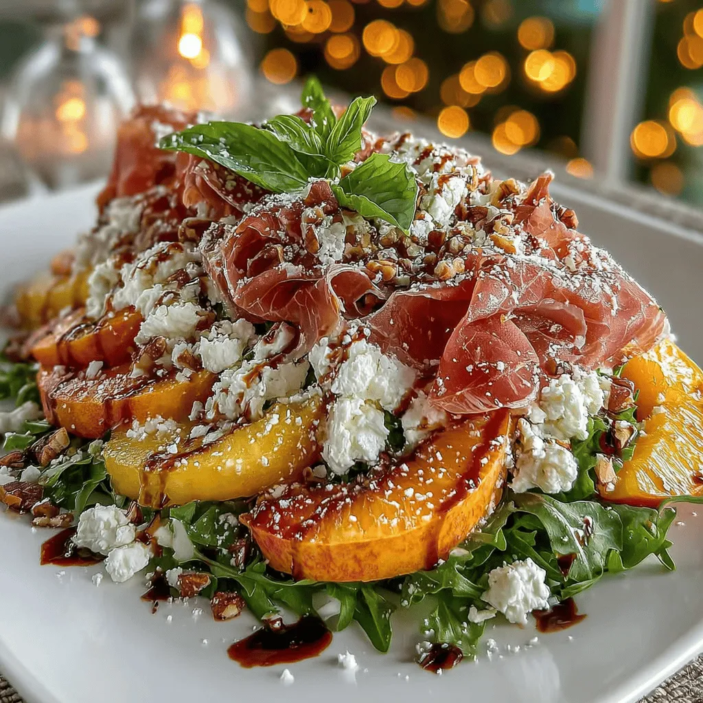 In the world of culinary delights, few combinations are as enchanting as the marriage of sweet and savory flavors. Salads that skillfully blend these taste profiles not only tantalize the palate but also elevate the dining experience. One such delightful dish is the Peachy Prosciutto Delight, a refreshing salad that brings together the succulent sweetness of ripe peaches and the savory essence of prosciutto. This salad is not just a feast for the taste buds; it’s also a vibrant celebration of summer's bounty.