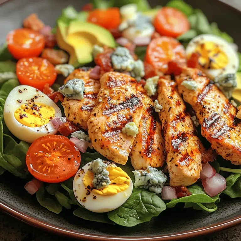 Cobb salads have gained immense popularity among health-conscious diners and food enthusiasts alike. Their appeal lies in the delightful combination of fresh ingredients, rich flavors, and satisfying textures, making them a go-to choice for anyone looking to enjoy a hearty meal without compromising on nutrition. Among the many variations of this classic dish, the Grilled Chicken Cobb Salad stands out as a particularly healthy and satisfying option. This recipe not only tantalizes your taste buds but also offers a well-rounded nutritional profile that can easily fit into any balanced diet.