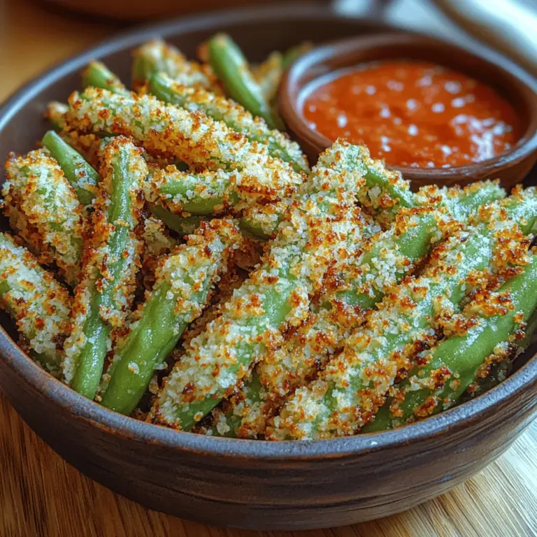 To create the perfect Crunchy Parmesan Green Bean Fries, it is essential to understand the role of each ingredient and how they contribute to the overall dish.