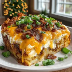 Breakfast is often heralded as the most important meal of the day, and for good reason. It sets the tone for your morning, fuels your body, and can even be a delightful way to gather friends and family around the table. One dish that embodies this spirit is the Crispy Bacon & Cheesy Potato Breakfast Casserole. This hearty, flavorful dish combines the satisfying crunch of bacon, the comfort of cheesy potatoes, and the richness of eggs, making it an ideal choice for any breakfast occasion.