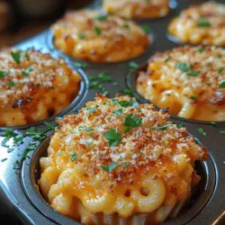 If you’re a fan of comfort food, then Mini Cheesy Delights: Creamy Mac and Cheese Cups are sure to become a new favorite. This delightful dish offers a fun and innovative twist on the classic mac and cheese that many of us know and love. These bite-sized cups are perfect for a variety of occasions, whether you're hosting a party, looking for a quick snack, or planning a cozy family dinner. The appeal of these mini mac and cheese cups lies not only in their portability but also in their rich and satisfying combination of creamy cheese and a crispy topping.