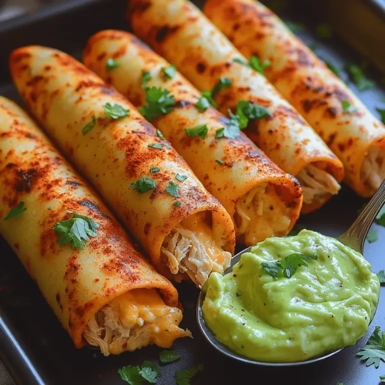 When it comes to quick and satisfying meals, Crispy Baked Chicken Taquitos with Creamy Avocado Delight stands out as a favorite among families and food lovers alike. This delightful dish encapsulates the essence of Mexican cuisine, offering a perfect balance of crunchy textures and rich flavors. Whether you're looking for a quick weeknight dinner, a party appetizer, or a fun family meal, these taquitos are sure to please even the pickiest eaters.