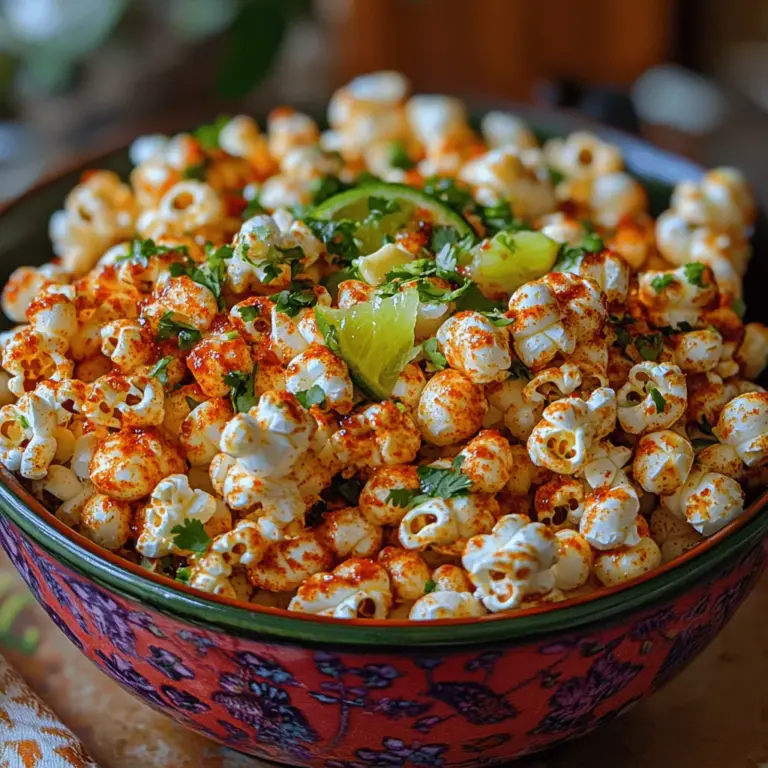 If you’re looking for a snack that’s both exciting and easy to make, look no further than Zesty Chili Lime Popcorn. This delightful treat combines the crunch of freshly popped popcorn with the zesty tang of lime and the spicy kick of chili powder, creating a flavor experience that’s hard to resist. Whether you’re hosting a movie night, a game day gathering, or just in need of a quick pick-me-up, this popcorn recipe is sure to impress.