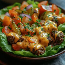 In recent years, low-carb diets have surged in popularity as individuals seek healthier alternatives to their favorite foods. As the demand for lighter, nutritious options grows, classic comfort foods are being reimagined to fit these dietary preferences. One such beloved dish is the cheeseburger—a quintessential American comfort food known for its rich flavors and satisfying presence. However, the traditional burger comes with a hefty carb load, primarily from the bun. Enter the Low-Carb Cheeseburger Lettuce Cups: a fresh, innovative take on the classic that maintains all the deliciousness while significantly reducing the carbohydrate content.