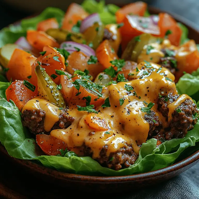 In recent years, low-carb diets have surged in popularity as individuals seek healthier alternatives to their favorite foods. As the demand for lighter, nutritious options grows, classic comfort foods are being reimagined to fit these dietary preferences. One such beloved dish is the cheeseburger—a quintessential American comfort food known for its rich flavors and satisfying presence. However, the traditional burger comes with a hefty carb load, primarily from the bun. Enter the Low-Carb Cheeseburger Lettuce Cups: a fresh, innovative take on the classic that maintains all the deliciousness while significantly reducing the carbohydrate content.