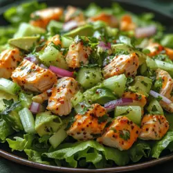 When it comes to creating a dish that is both nutritious and bursting with flavor, the Avocado Bliss Chicken Salad stands out as a delightful choice. This salad is not only a feast for the eyes but also a powerhouse of essential nutrients, making it a perfect option for anyone looking to maintain a balanced diet without sacrificing taste. With its creamy texture and a harmonious blend of ingredients, this recipe is an excellent way to incorporate wholesome foods into your daily meals.