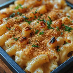Macaroni and cheese is a dish that has become synonymous with comfort food, cherished by many for its creamy texture and cheesy goodness. Whether enjoyed as a simple weeknight meal or served as a side at festive gatherings, this classic dish is a staple in kitchens across the globe. However, while traditional macaroni and cheese is delightful in its own right, this recipe takes it to the next level by incorporating the rich, savory flavor of roasted garlic. This unique twist elevates the dish, making it not only a comforting favorite but also a sophisticated option for family dinners and gatherings.