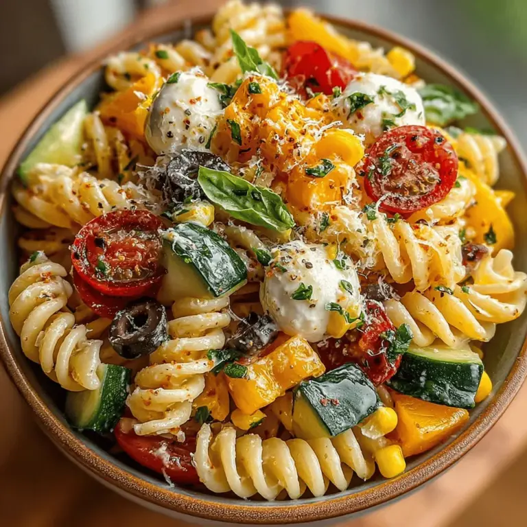 Summer is the perfect time to indulge in fresh and vibrant dishes that celebrate the season’s bounty. With an array of colorful produce available, there’s no better way to embrace the essence of summer than with a refreshing pasta salad. The Summer Breeze Creamy Pasta Salad combines a medley of seasonal vegetables, a rich and creamy dressing, and the heartiness of pasta to create a dish that is both satisfying and light. This salad not only serves as a delightful side dish at barbecues and picnics but can also stand alone as a light main course, making it a versatile addition to any summer meal.