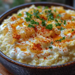 To kick off your Cheesy Cauliflower Bliss, the first step is to sauté your aromatics. Aromatics are the foundational flavors that will elevate your dish. Start with a tablespoon of olive oil or butter in a large skillet over medium heat. Add finely chopped onions and garlic, allowing them to soften and become fragrant.