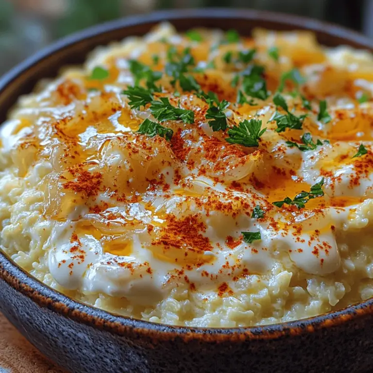 To kick off your Cheesy Cauliflower Bliss, the first step is to sauté your aromatics. Aromatics are the foundational flavors that will elevate your dish. Start with a tablespoon of olive oil or butter in a large skillet over medium heat. Add finely chopped onions and garlic, allowing them to soften and become fragrant.