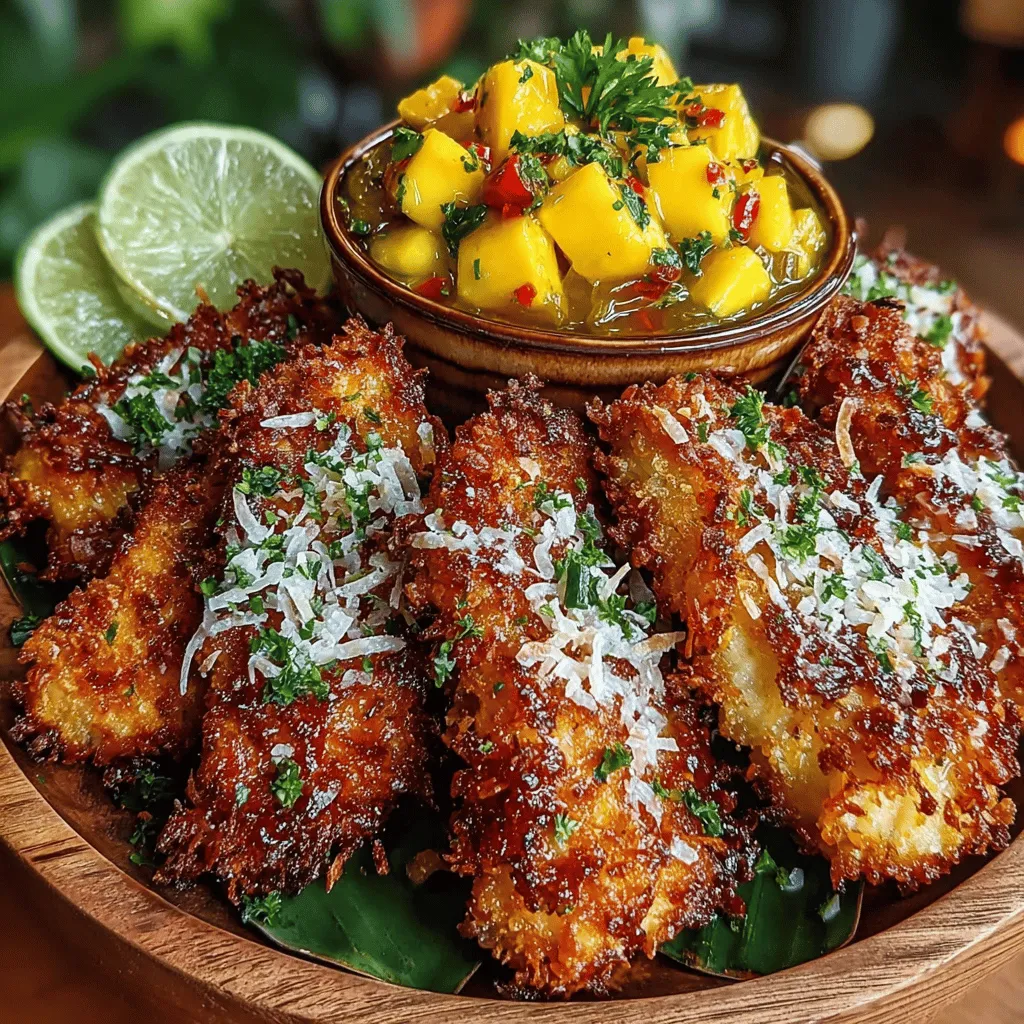 Inspired by the lush landscapes and vibrant cultures of tropical regions, this dish embodies the spirit of island cuisine. The combination of coconut and mango offers a harmonious blend of flavors that is both refreshing and satisfying. Coconut is not only a staple in many tropical diets but is also celebrated for its health benefits, including healthy fats that provide energy and support heart health. Mango, often referred to as the "king of fruits," is rich in vitamins, antioxidants, and dietary fiber, making it not just a delicious addition but a nutritious one as well.