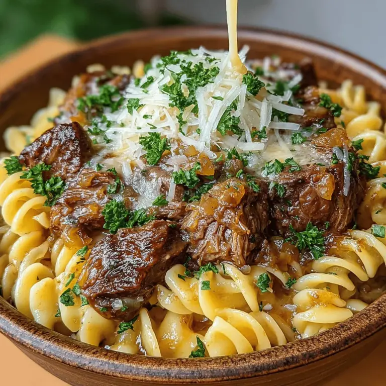 As the days grow shorter and the evenings become cooler, there's nothing quite like a warm, hearty meal to bring comfort to the table. Enter the Savory Slow Cooker French Onion Beef & Noodles. This dish is not only a feast for the senses but also a convenient solution for busy families looking to enjoy a delicious home-cooked dinner without spending hours in the kitchen. With its rich flavors and satisfying textures, this recipe reimagines a classic French favorite into a cozy meal that everyone will love.