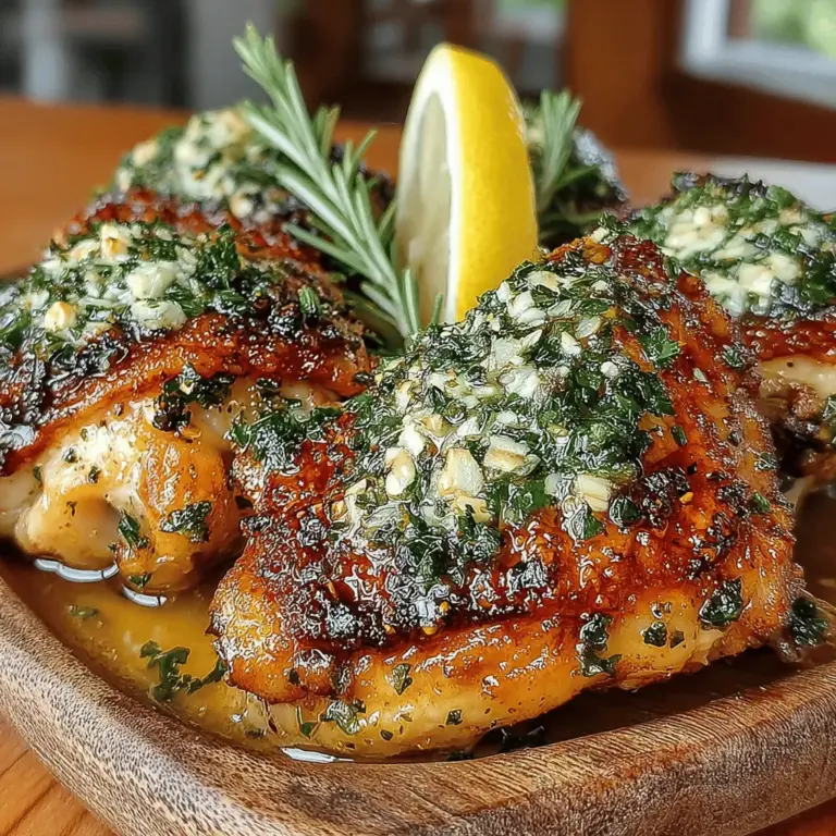 Garlic Butter Bliss Roasted Chicken Drumsticks are not just a meal; they are an experience that combines succulent, juicy chicken with the irresistible aroma of garlic and butter. This dish stands out for its simplicity and the depth of flavor it offers, making it an ideal choice for any occasion. Whether you're preparing a cozy dinner for your family or impressing guests at a festive gathering, these roasted chicken drumsticks are guaranteed to be a hit.