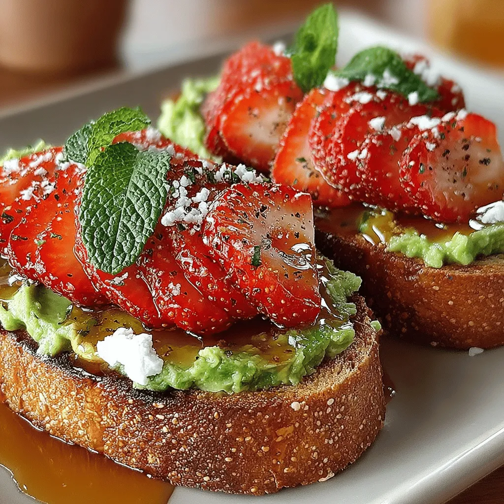 In recent years, the culinary trend of avocado toast has surged in popularity, becoming a staple on brunch menus around the world. This versatile dish has captivated food enthusiasts with its creamy texture, vibrant color, and the sheer number of ways it can be customized. Among the many variations, Strawberry Avocado Bliss Toast stands out as a delightful fusion of flavors and textures, making it not only a feast for the taste buds but also a visually stunning addition to any meal.