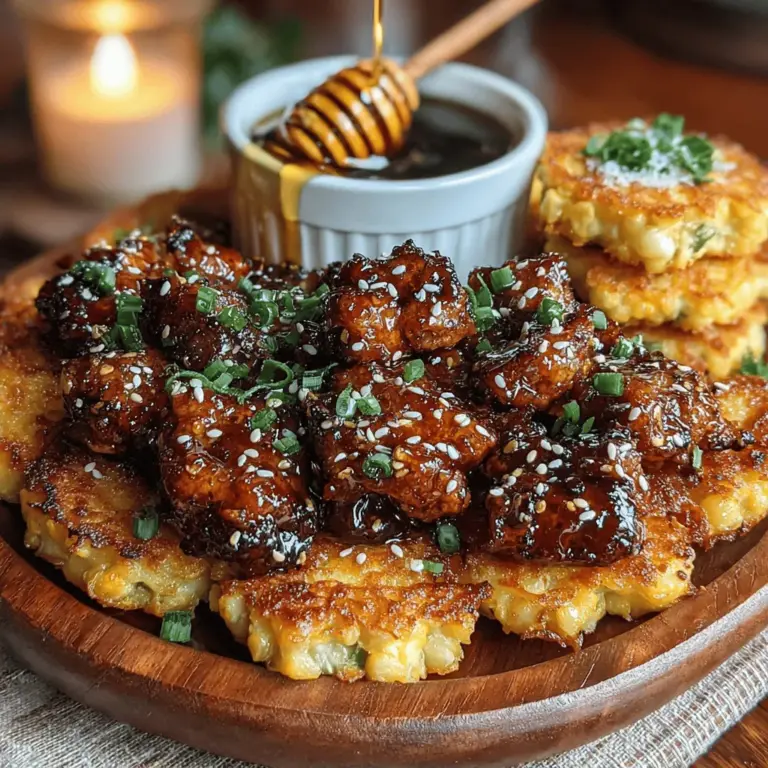 When it comes to creating a dish that balances flavor, texture, and visual appeal, few recipes can match the allure of Honey Garlic Chicken and Sweet Corn Fritters Delight. This vibrant dish marries the rich, savory notes of honey-glazed chicken with the delightful crunch of corn fritters, making it an irresistible option for a family dinner, a casual get-together, or an elegant gathering. The harmonious blend of sweet, savory, and crispy elements creates a culinary experience that is both comforting and exciting.