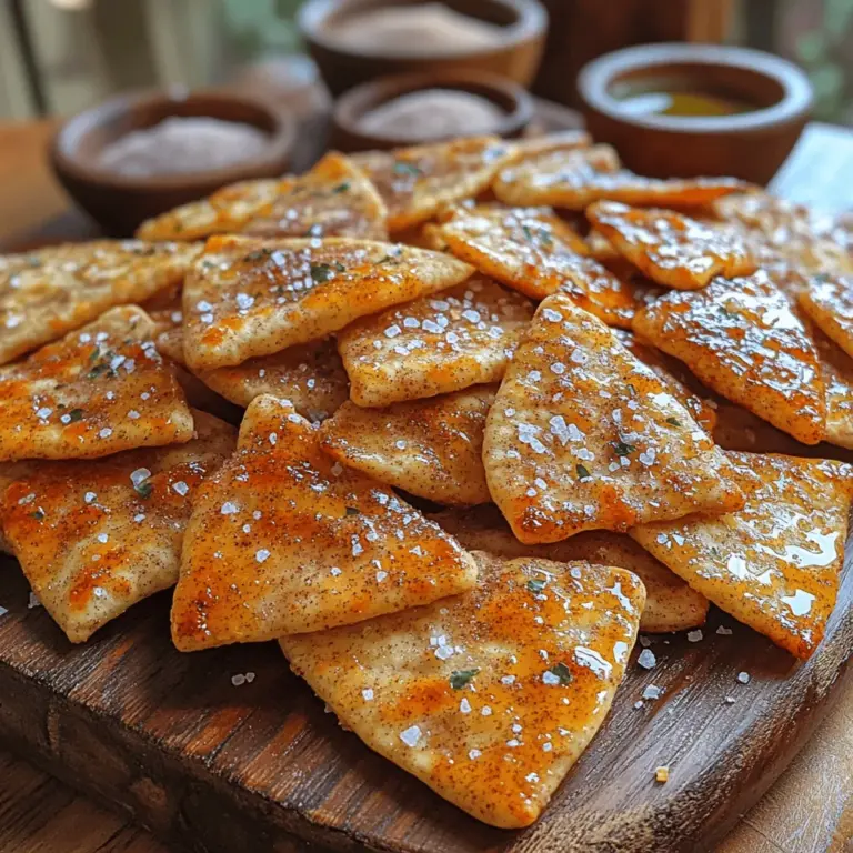 Pita chips have become a beloved snack option, appreciated for their versatility and satisfying crunch. Whether enjoyed on their own or paired with dips like hummus or guacamole, pita chips offer a delightful alternative to traditional snacks. While store-bought options can be convenient, there’s something special about homemade snacks that can elevate your snacking experience. One such homemade treat is the Crunchy Cinnamon Pita Chips. This recipe not only satisfies your sweet tooth but also provides a healthier option for your snacking needs, making it a perfect choice for both kids and adults alike.