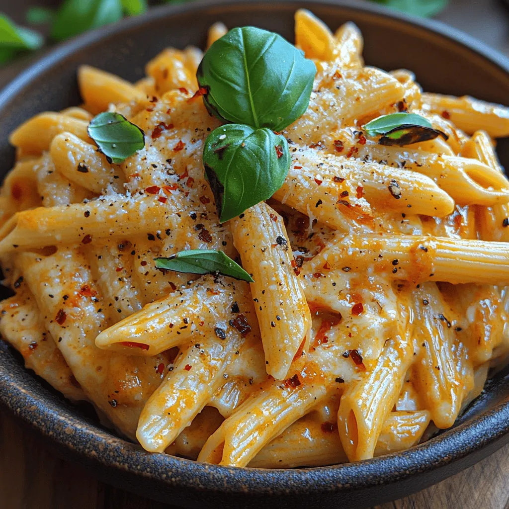 Pasta lovers, rejoice! If you're on the hunt for a dish that is not only creamy and flavorful but also packs a punch of vibrant color, look no further than Creamy Roasted Red Pepper Penne. This delightful dish combines the rich, smoky sweetness of roasted red peppers with creamy goodness, creating a comforting meal that can easily impress family and friends. Whether you’re looking for a weeknight dinner or a dish to serve at a gathering, this recipe is sure to become a staple in your kitchen.