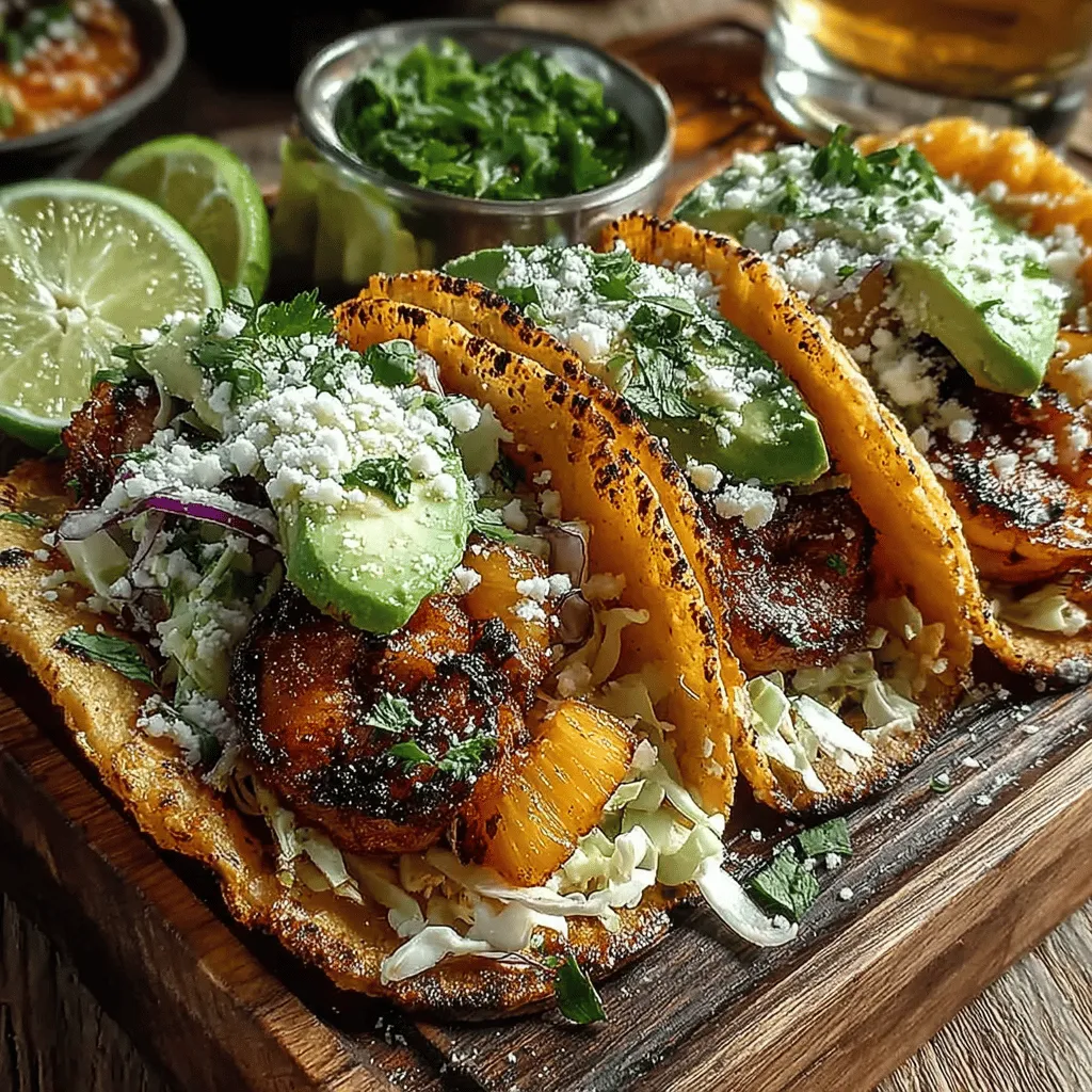 In the vibrant world of culinary delights, few dishes capture the essence of summer quite like Tropical Shrimp Fiesta Tacos. These tacos are not only a feast for the eyes but also a celebration of flavors, combining succulent shrimp with the sweetness of grilled pineapple and a touch of spices. Perfect for a family dinner or a gathering with friends, this recipe offers a delightful blend of tropical ingredients that can transport you to sandy beaches with each bite. The combination of juicy shrimp and fresh fruit creates a culinary experience that feels festive and light, making it an ideal choice for warm weather dining.