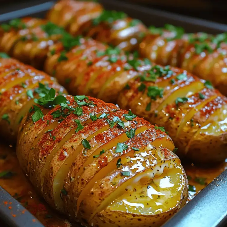 Hasselback potatoes have become a culinary favorite, gaining popularity for their stunning presentation and unique texture. This trendy dish transforms the humble potato into a visually appealing centerpiece, making it a hit at dinner parties and family gatherings alike. Among the various iterations of Hasselback potatoes, the Buttery Garlic Herb version stands out with its rich flavors and aromatic appeal. Infused with fresh herbs and enveloped in a buttery, garlicky goodness, this recipe takes the classic baked potato to new heights.