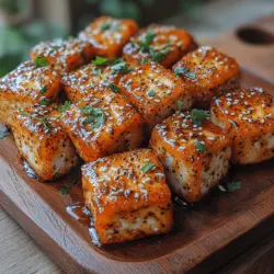 In the ever-evolving world of culinary delights, Crunchy Sriracha Honey Tofu Bites stand out as a vibrant and appealing dish that caters to both the palate and the health-conscious diner. This recipe combines the crunchiness of perfectly fried tofu with an exciting balance of spicy and sweet flavors, making it an enticing option for vegans, vegetarians, and anyone looking to incorporate more plant-based meals into their diet. The crispy exterior gives way to a tender center, creating a delightful texture that will satisfy even the most discerning of eaters.