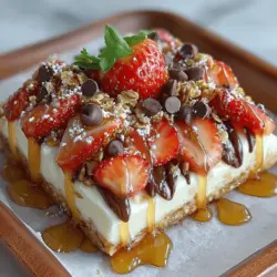 Once your Frozen Yogurt Strawberry Bark has set completely, it's time to break it into bite-sized pieces. This step can be done in a couple of ways, depending on the aesthetic you are aiming for.
