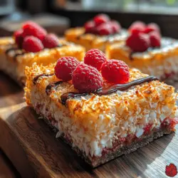To fully appreciate the health benefits and flavors of Sweet Raspberry Coconut Slices, let's dive into the key ingredients that make this recipe a standout: