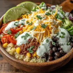 In recent years, taco bowls have surged in popularity, becoming a go-to meal option for those seeking a delicious yet convenient dining experience. Combining the vibrant flavors of traditional tacos with the ease of a bowl format, these meals offer a multitude of customization possibilities. The Creamy Avocado Ranch Taco Bowl stands out among the myriad of options, thanks to its luscious avocado ranch sauce that brings a unique twist to the classic dish. Packed with fresh ingredients and healthy components, this recipe not only satisfies the taste buds but also nourishes the body with wholesome goodness.