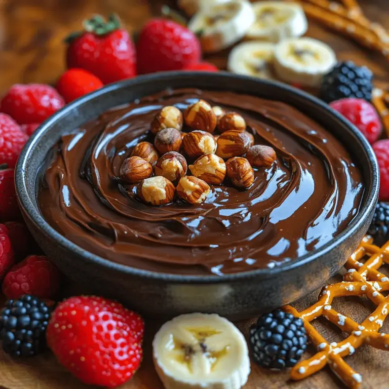 Delve into the world of indulgence with our Nutty Delight: Sweet Chocolate Hazelnut Dip. This delectable treat combines the rich flavors of roasted hazelnuts and dark chocolate, creating a dip that is not only easy to prepare but also irresistibly delicious. Imagine gathering around a table filled with fresh fruits, crunchy pretzels, and warm pastries, all waiting to be dipped into this luscious concoction. Whether you’re hosting a gathering or simply looking for a sweet snack, this dip offers a delightful experience that tantalizes the taste buds. In this article, we’ll explore the nuances of the ingredients, the step-by-step preparation process, and how to best serve this divine treat.