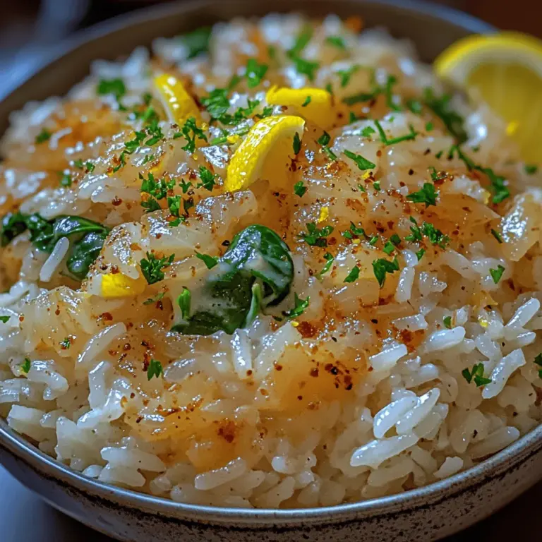 The Zesty Creamy Lemon Garlic Rice Bowl is a perfect blend of flavors that offers a refreshing yet comforting experience for any meal. Whether you are preparing a cozy family dinner or seeking a delightful option for your weekly meal prep, this dish is versatile enough to cater to various occasions. Its vibrant lemon flavor, combined with the richness of creamy sauce and the aromatic essence of garlic, creates a sensory experience that is both satisfying and nutritious.