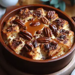 There's something magical about bread pudding, especially when it's infused with the rich, decadent flavors of caramel and toasted pecans. The Buttery Caramel Pecan Bread Pudding is not just a dessert; it's a warm embrace in a dish, a nostalgic reminder of simpler times spent around the dinner table. This recipe is perfect for any occasion—be it a holiday gathering, a family dinner, or even just a cozy night in. In today's fast-paced world, where the convenience of takeout often overshadows the joy of home cooking, crafting a dish like this becomes a cherished experience.