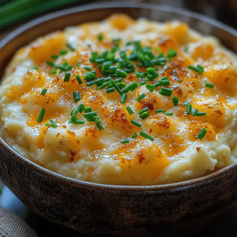 In the realm of comfort food, creamy cheddar cauliflower mash emerges as a standout option, offering the indulgence of traditional mashed potatoes while embracing a healthier profile. This delightful recipe transforms humble cauliflower into a rich and velvety side dish, perfectly balanced by the sharpness of cheddar cheese and the aromatic essence of garlic. With growing interest in nutritious eating habits, creamy cheddar cauliflower mash has become a go-to choice for those wanting to elevate their meals without compromising on flavor. Whether you're preparing a family dinner, hosting holiday festivities, or simply seeking a cozy side dish to complement your weeknight meals, this recipe promises to satisfy and delight.