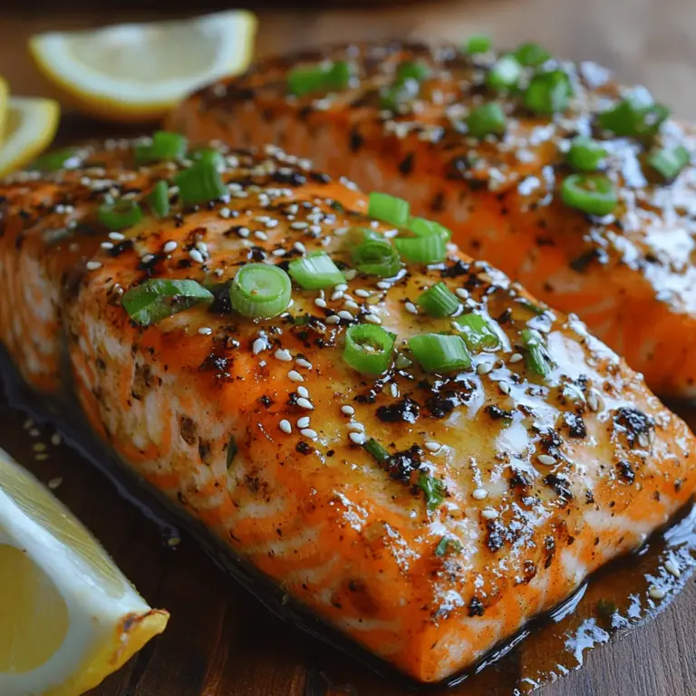There’s something deeply satisfying about a home-cooked meal that feels gourmet yet is simple enough for a weeknight dinner. Honey Garlic Glazed Salmon Skillet perfectly exemplifies this balance, combining a delightful medley of flavors that seafood lovers adore. The star of this dish is fresh salmon, paired with a luscious glaze made from honey, garlic, and soy sauce, creating a harmonious blend that tantalizes the taste buds. Whether you’re a seasoned chef or a kitchen novice, this recipe offers an approachable yet impressive way to enjoy the rich, buttery taste of salmon.