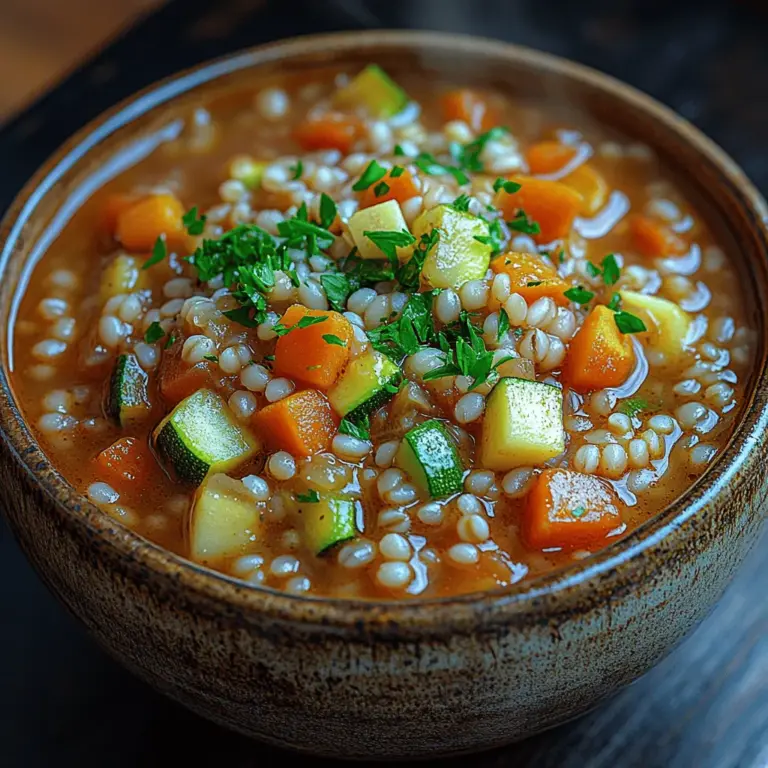 In a world increasingly focused on healthy eating and sustainability, hearty vegetable stews have emerged as a beloved staple in many kitchens. Among them, the Hearty Barley Vegetable Stew stands out not just for its robust flavors but also for its nutritional benefits. This dish is a celebration of wholesome ingredients, bringing together the earthiness of barley, the freshness of seasonal vegetables, and a medley of aromatic herbs and spices.