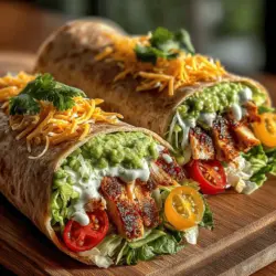 In today's fast-paced world, finding a delicious, healthy, and easy-to-make meal can often feel like a daunting challenge. With busy schedules and the constant demand for convenience, many people turn to quick, processed options that might not be the best for their health. Enter the Creamy Avocado Ranch Chicken Wraps—a delightful combination of grilled chicken, creamy avocado dressing, and fresh vegetables all wrapped up in a soft tortilla. This recipe not only satisfies your taste buds but also provides a nutritious option for lunch or dinner. Perfect for meal prep or a quick weeknight dinner, these wraps are sure to become a favorite in your household.