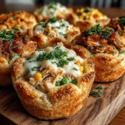 Comfort food holds a special place in our hearts and kitchens, often evoking cherished memories of home, family gatherings, and the warmth of shared meals. Among the myriad of comforting dishes, chicken pot pie stands out as a quintessential favorite. Its creamy filling, tender chicken, and flaky crust create a harmonious blend of flavors and textures that soothe the soul. Today, we introduce a delightful variation of this beloved classic: Mini Chicken Pot Pie Biscuit Bowls. Not only do these bite-sized creations encapsulate the essence of traditional chicken pot pie, but they also offer a modern twist that makes them perfect for busy weeknights or festive family gatherings.