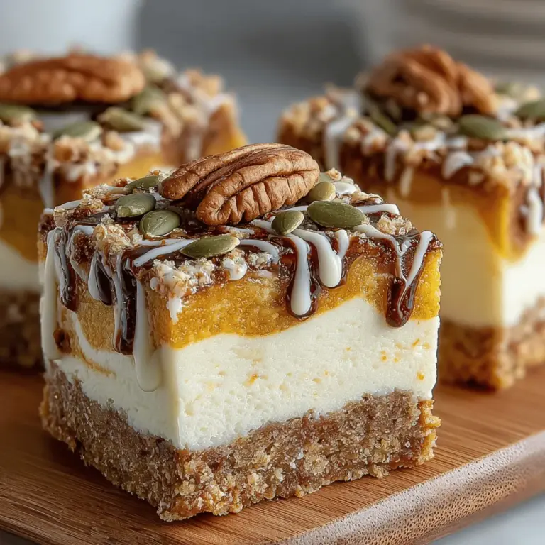 Creating the perfect base for your Pumpkin Yogurt Swirl Bars involves mixing both dry and wet ingredients to achieve an optimal texture that is moist yet sturdy enough to hold the creamy swirl. Start by preheating your oven to 350°F (175°C) and greasing a 9x9 inch baking pan or lining it with parchment paper for easy removal.