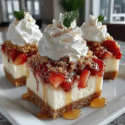 Frozen Yogurt Strawberry Pretzel Squares are a delightful combination of sweet, tangy, and salty flavors, making them a perfect dessert for warm days or any gathering. This easy-to-make treat features a crunchy pretzel crust, a creamy yogurt filling, and fresh strawberries, all coming together to create a refreshing and satisfying dessert that will impress your family and friends. Whether you are hosting a summer barbecue, celebrating a special occasion, or simply treating yourself to a delicious dessert, these squares are sure to be a hit.